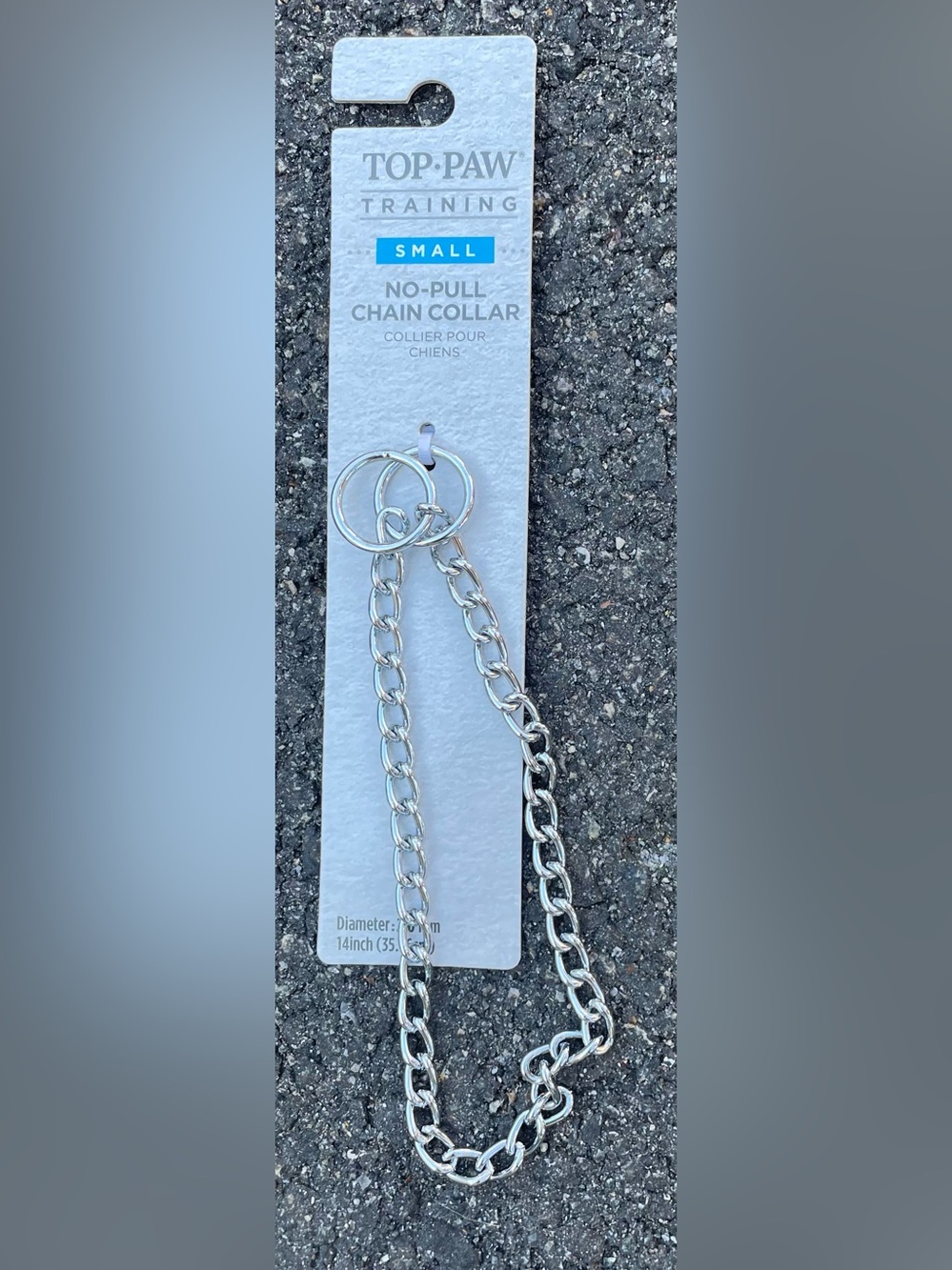 Silver Double-Ring Chock Dog Collar